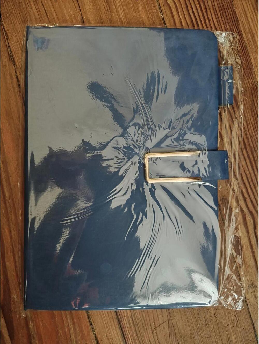 A5 Faux Leather Bound Lined Journal Notebook Hardcover - Blue - NEW